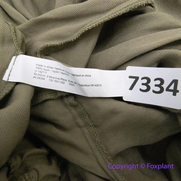 New! Eloquii Plus size Off The Shoulder Utility green‎ Jumpsuit , size 22 - Picture 13 of 15